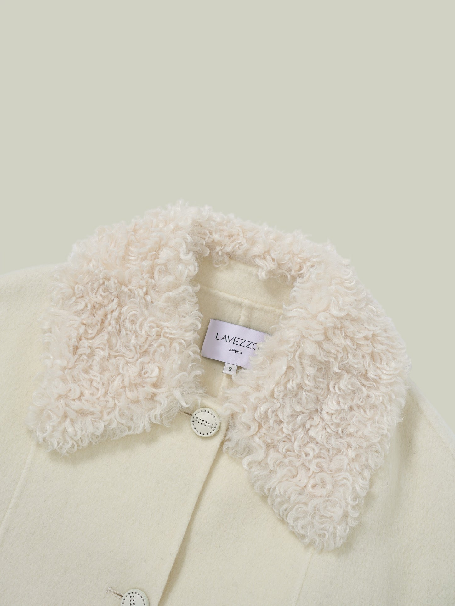  Toscana shearling trim wool-cashmere coat