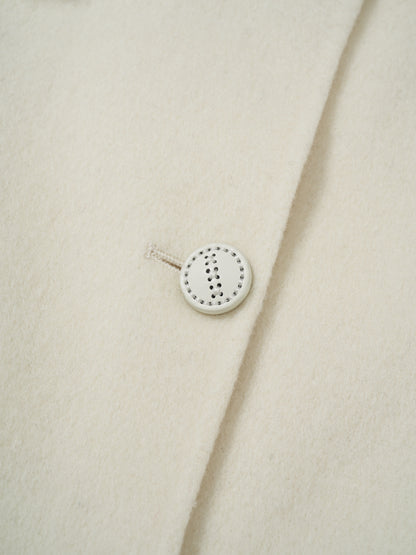  Toscana shearling trim wool-cashmere coat