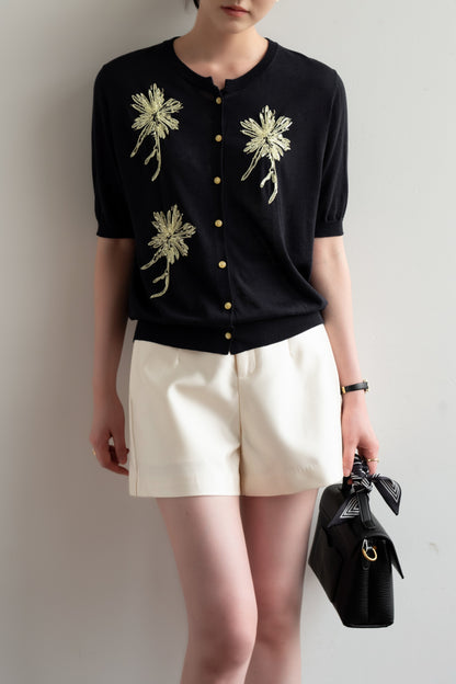 Cardigan maniche corte
