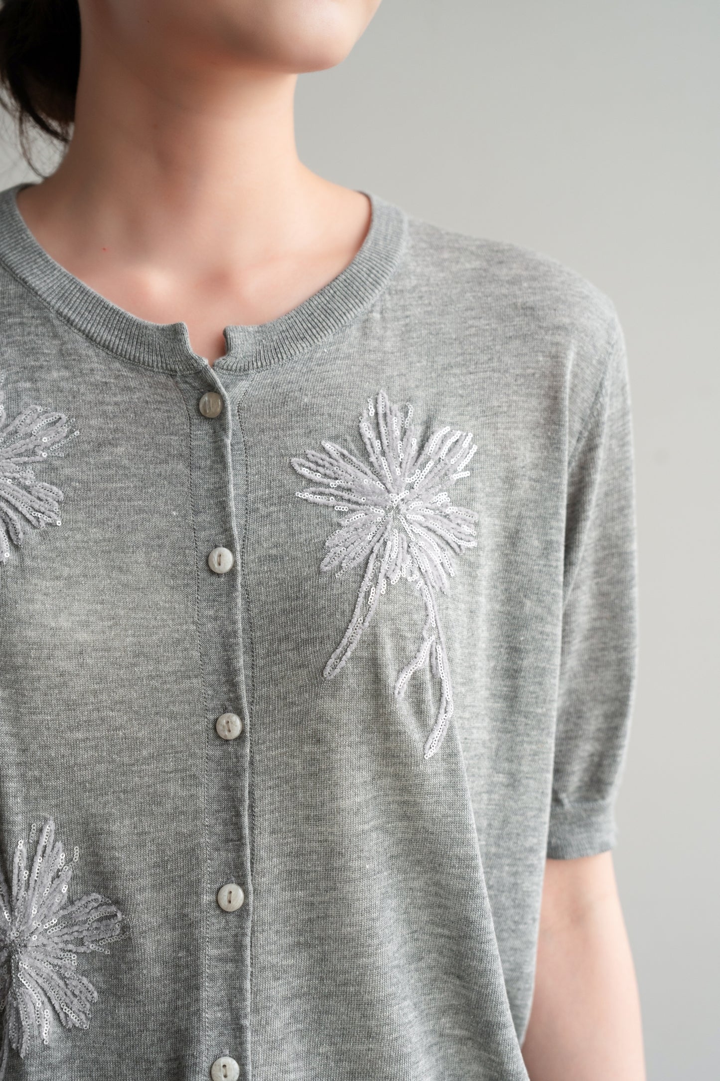 Cardigan maniche corte