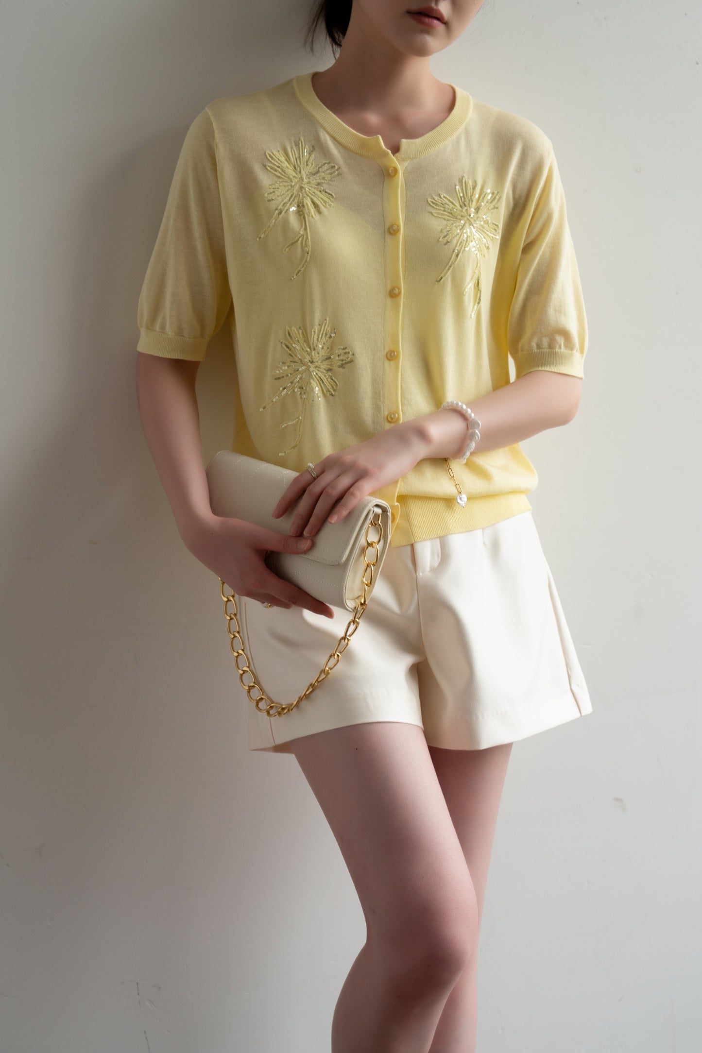 Cardigan maniche corte