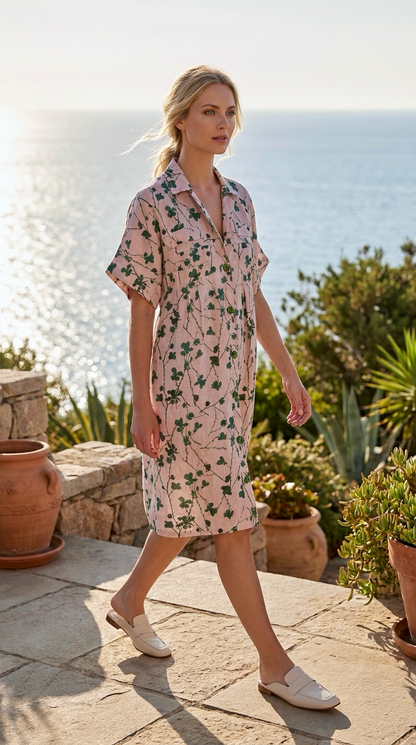 Vigne Selvatiche · Abito Camicia in Lino Pesante