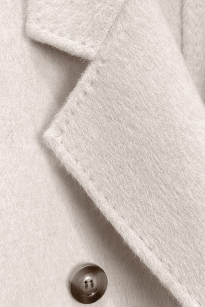 Classic double-breasted wool coat 