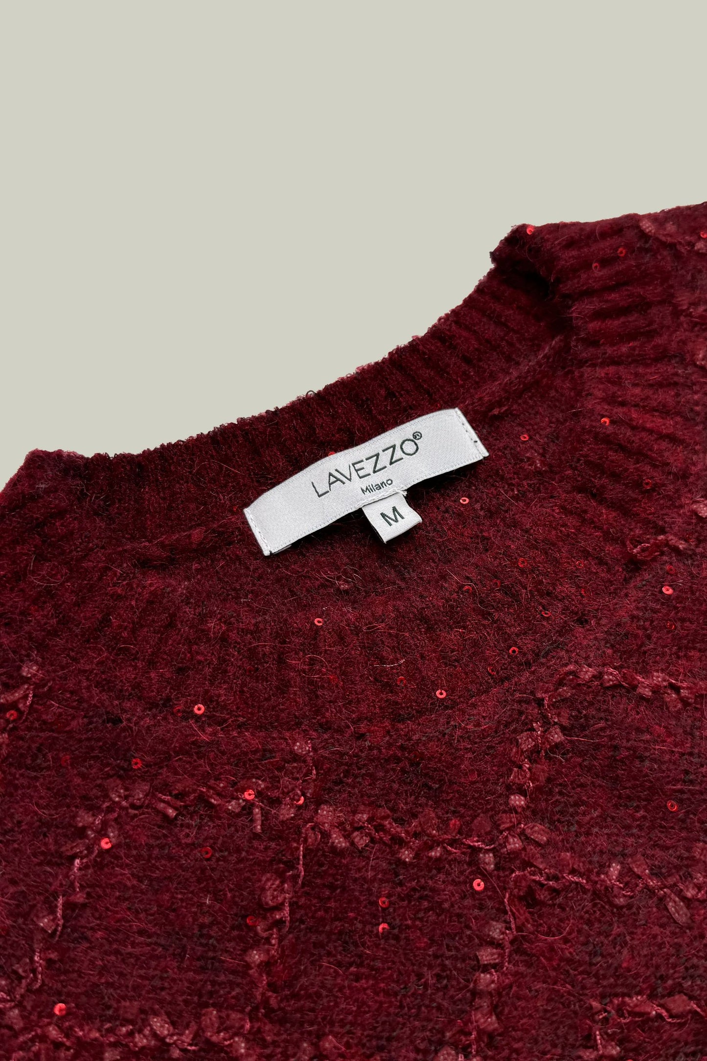Red wool sweater