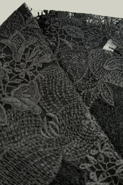 Lace cashmere cardigan