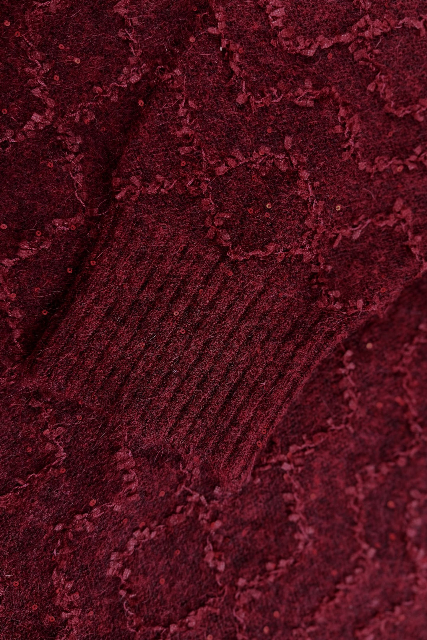 Red wool sweater