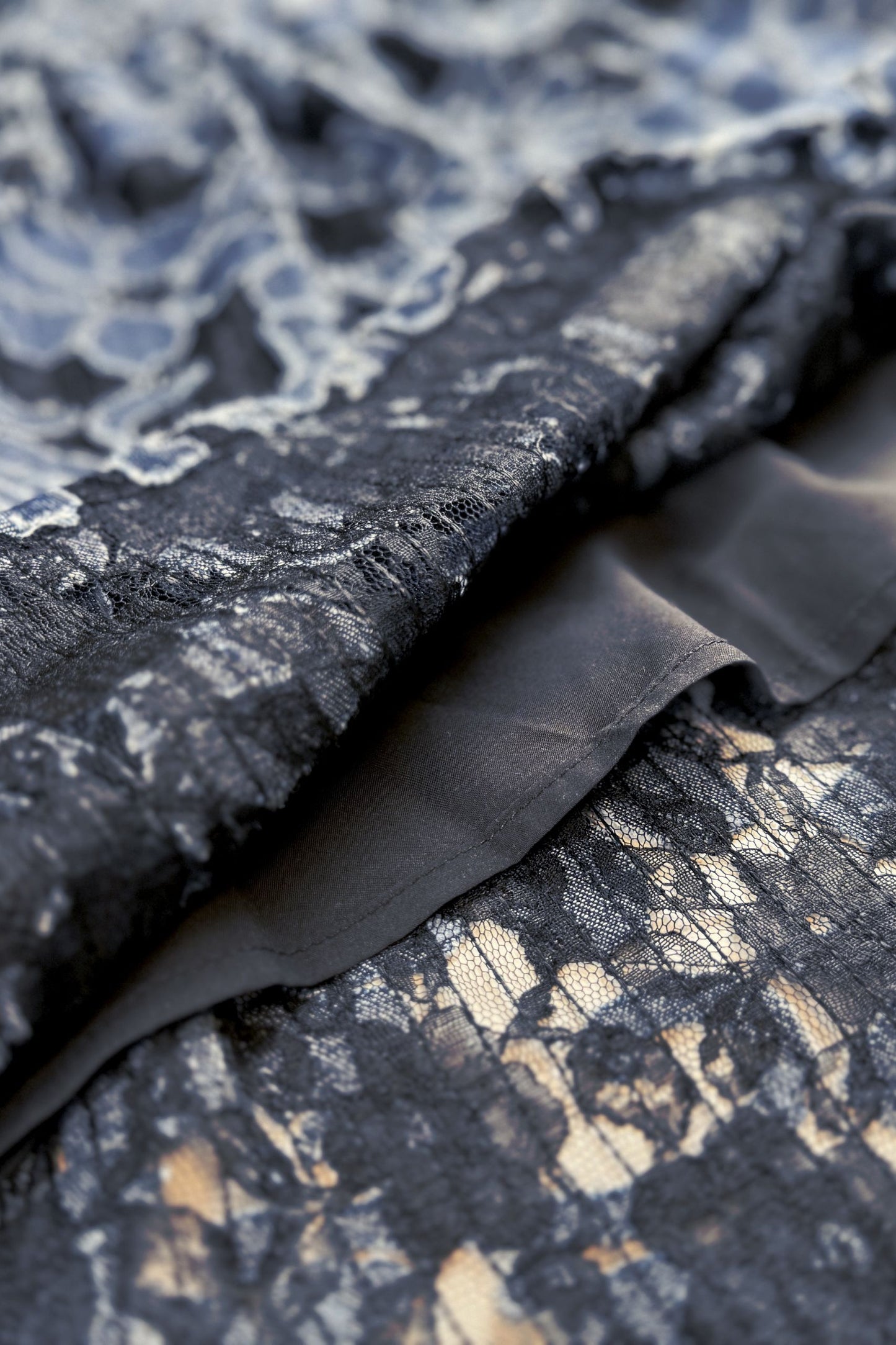 Abito jacquard in denim