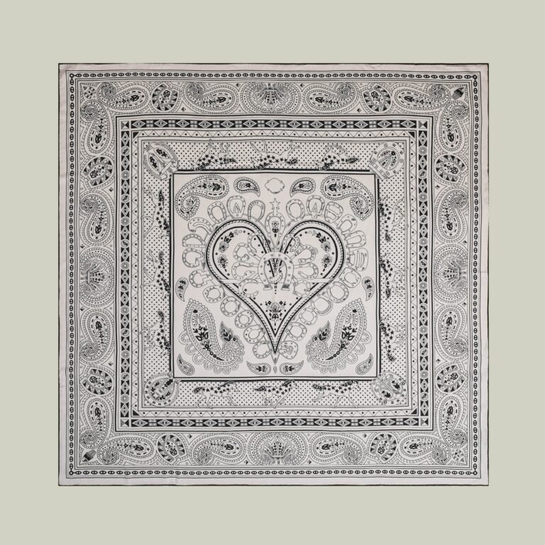 Foulard seta e lana stampa europea