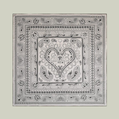 Foulard seta e lana stampa europea
