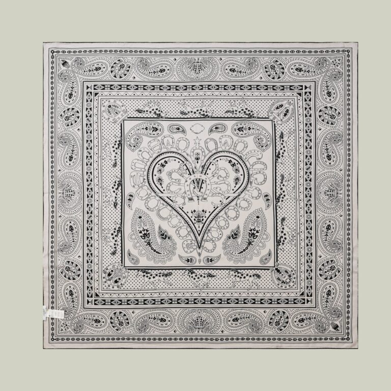 Foulard seta e lana stampa europea