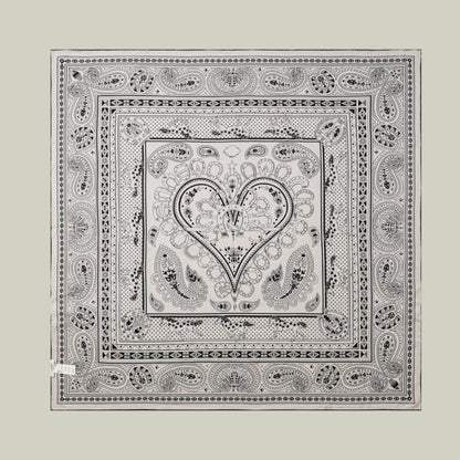 Foulard seta e lana stampa europea