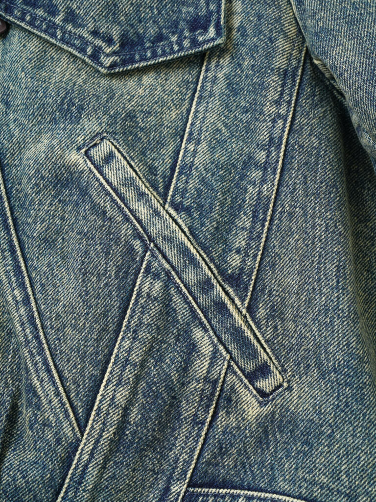  Denim down short jacket