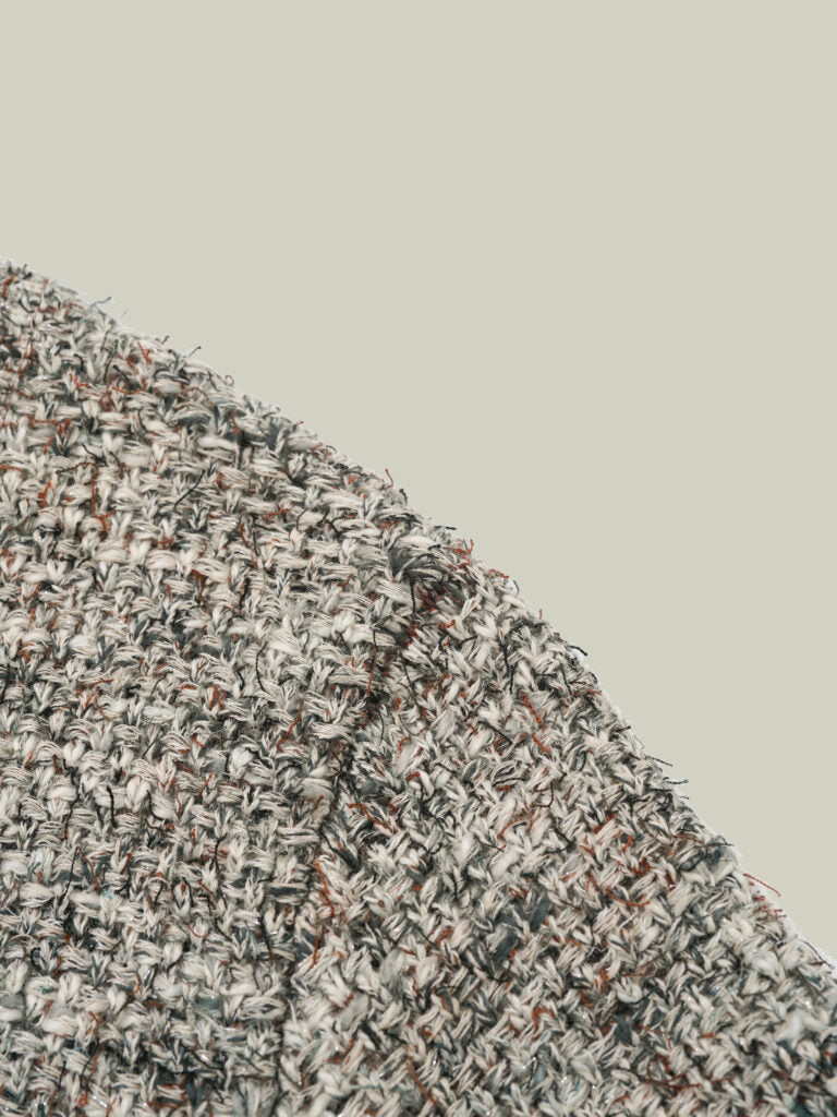  Tweed-inspired fringed yarn knit jacket