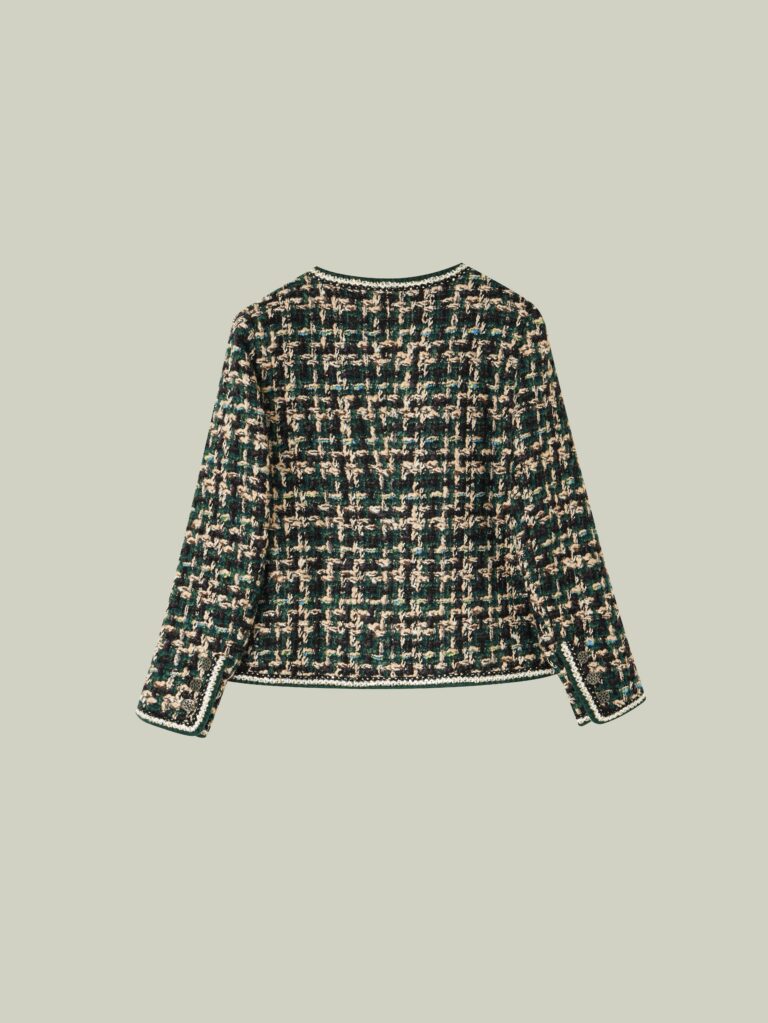Green wool tweed jacket