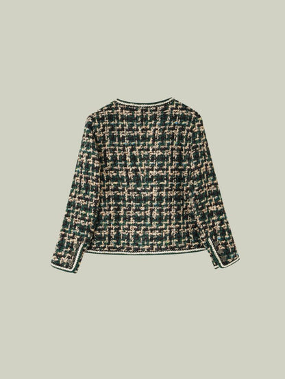 Green wool tweed jacket