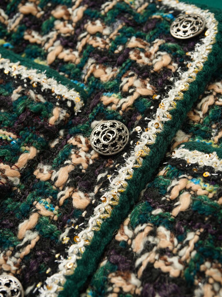 Green wool tweed jacket