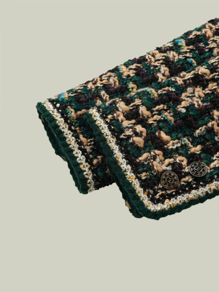 Green wool tweed jacket
