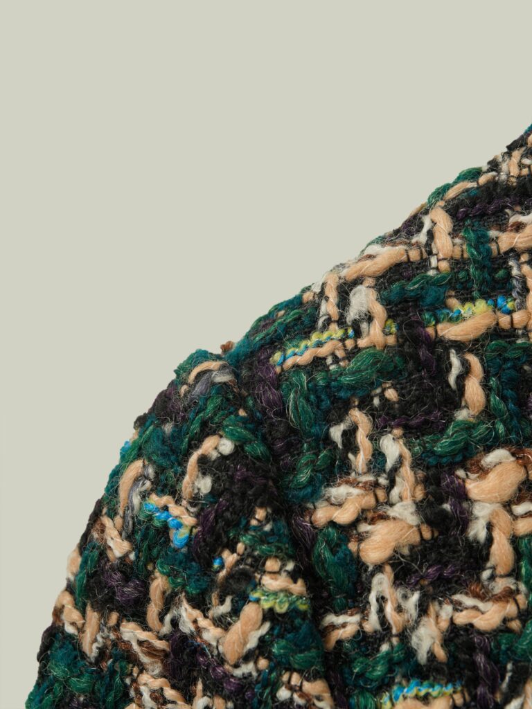 Green wool tweed jacket