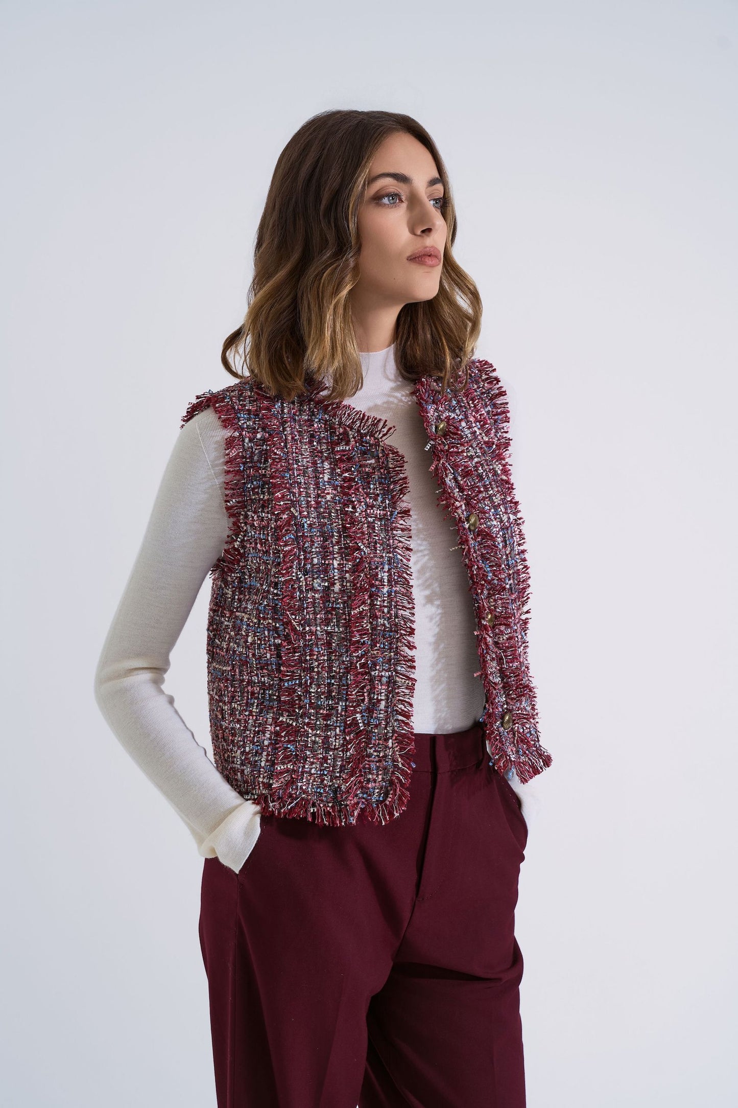 Retrò tweed vest