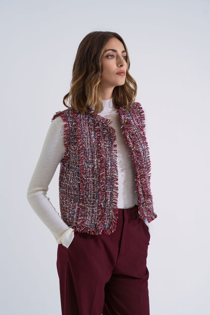 Retrò tweed vest