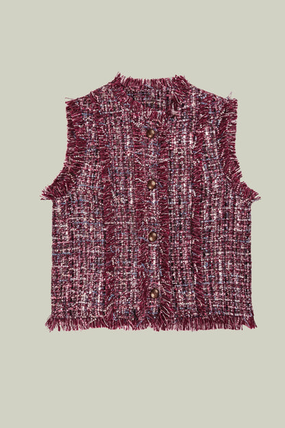 Retrò tweed vest