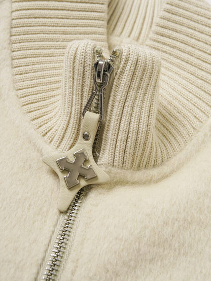  Camel wool blend two-piece coatt - gilet