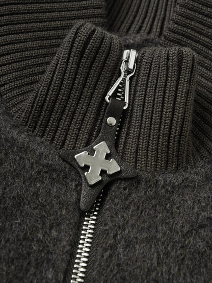  Camel wool blend two-piece coatt - gilet