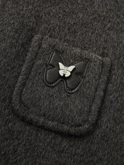  Camel wool blend two-piece coatt - gilet