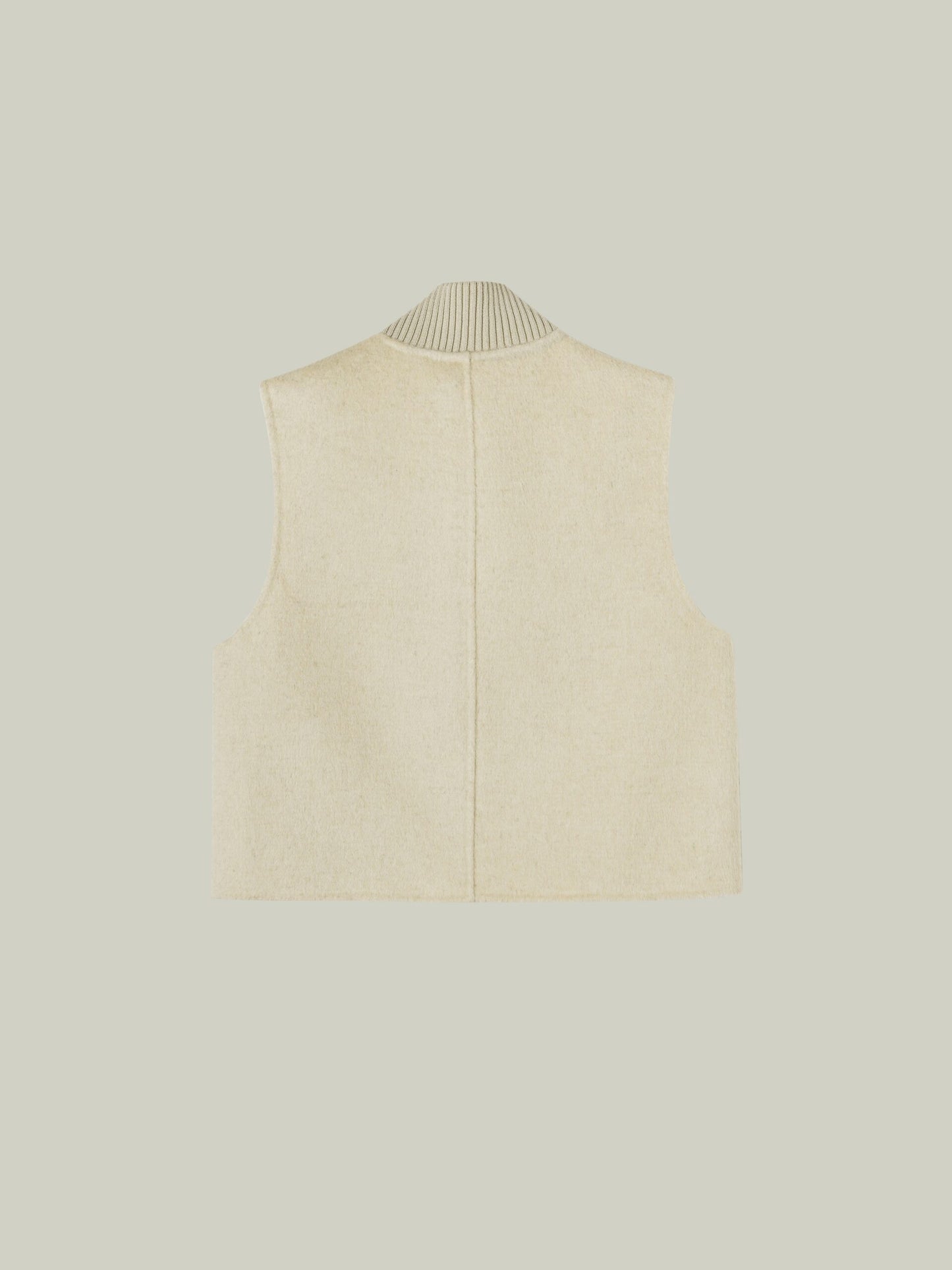  Camel wool blend two-piece coatt - gilet
