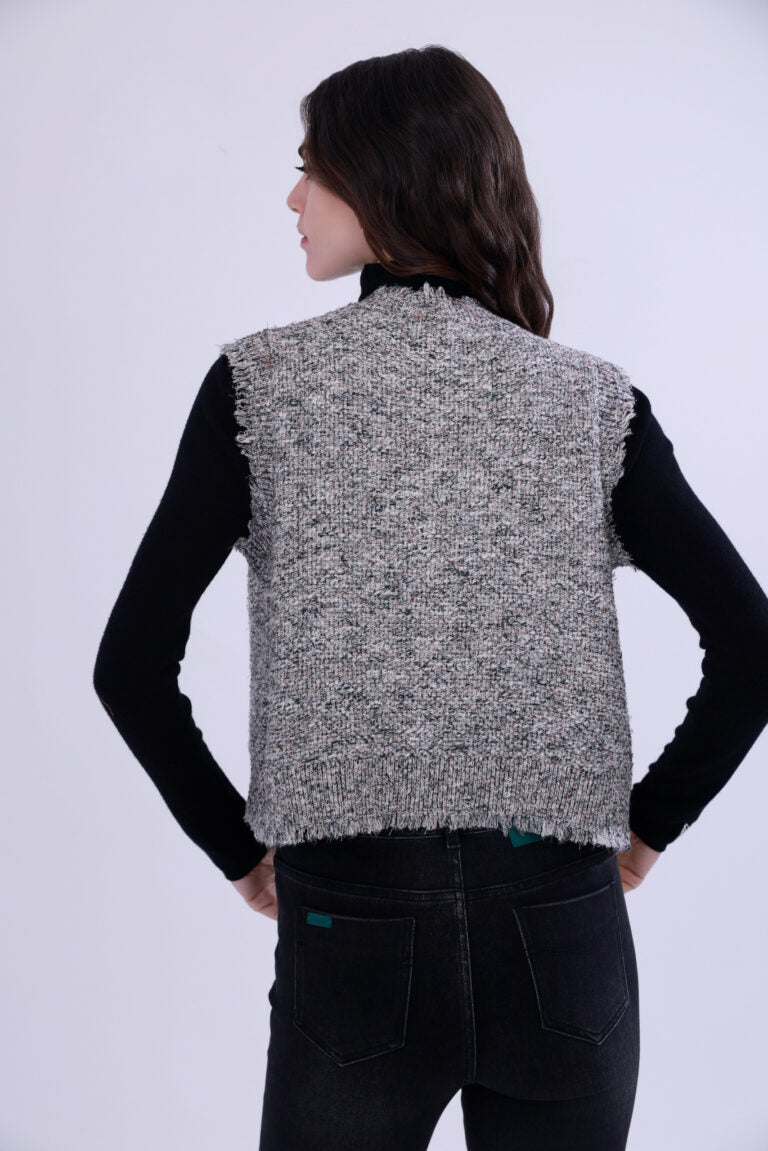 Chanel-style woven Vest