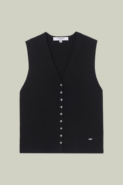 Gilet in maglia di lana