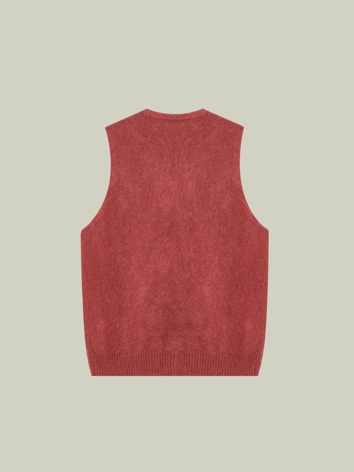 Wool vest with handcrafted details
