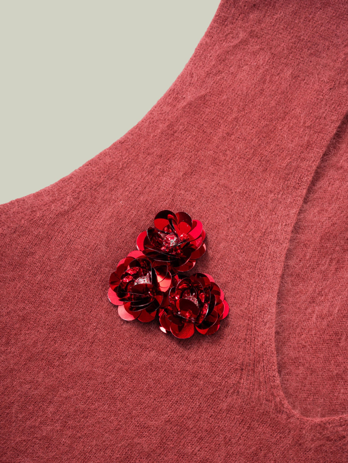 Wool vest with handcrafted details