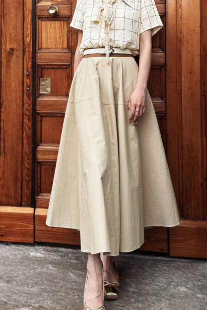 Luxurious A-line skirt