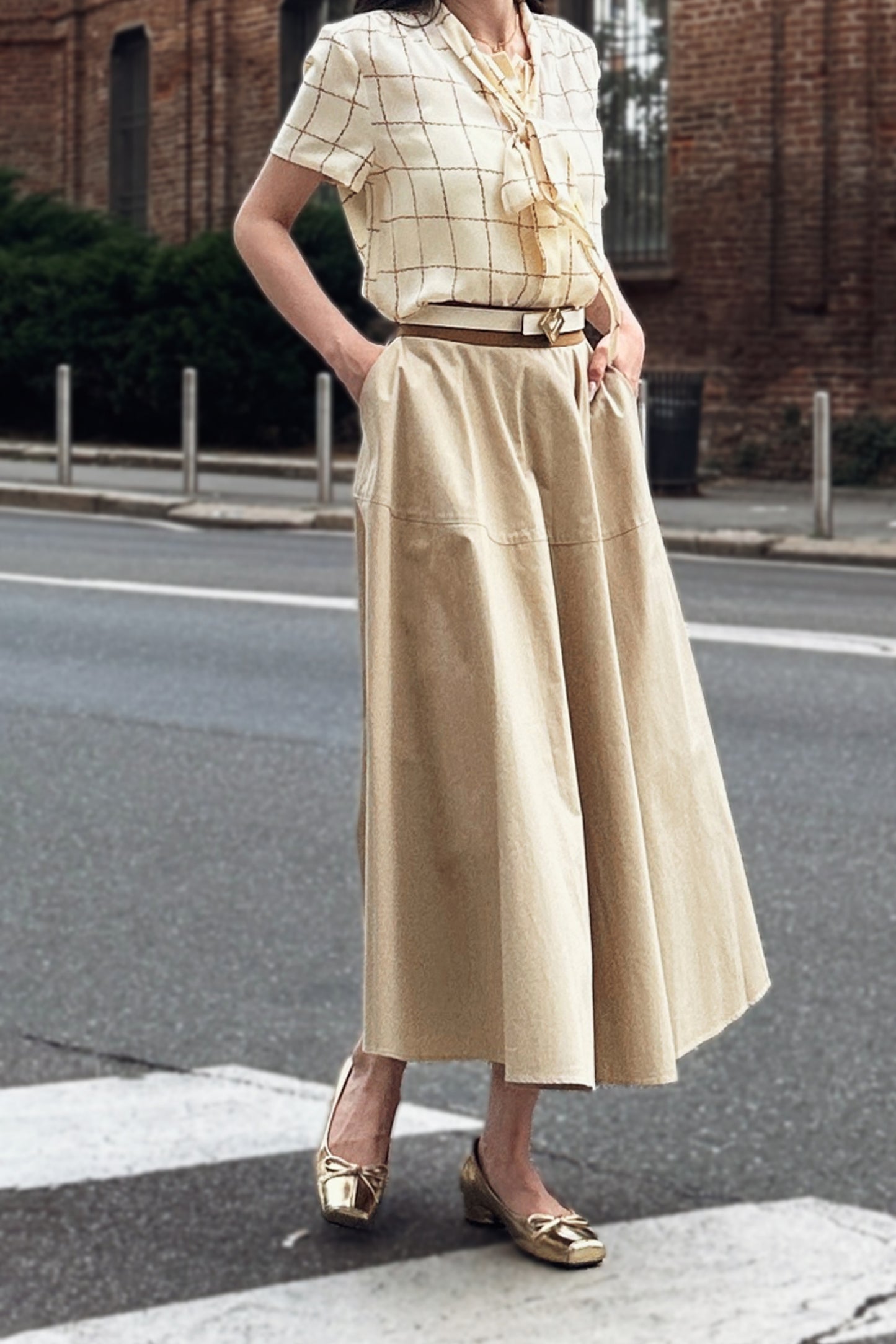 Luxurious A-line skirt
