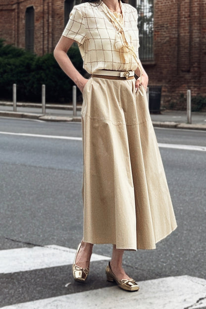 Luxurious A-line skirt