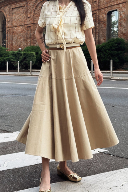 Luxurious A-line skirt