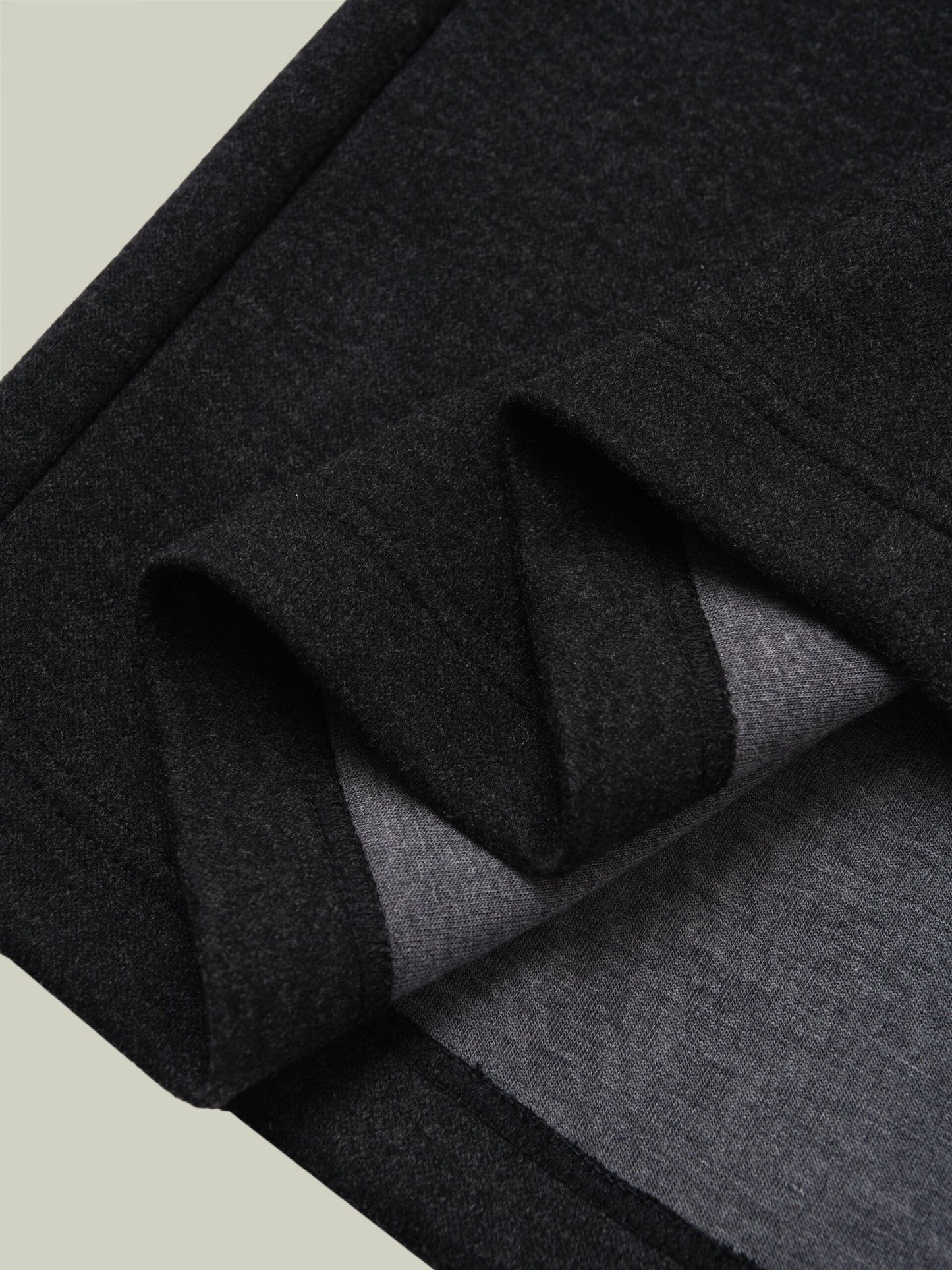  Wool blend drawstring midi skirt