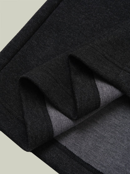  Wool blend drawstring midi skirt