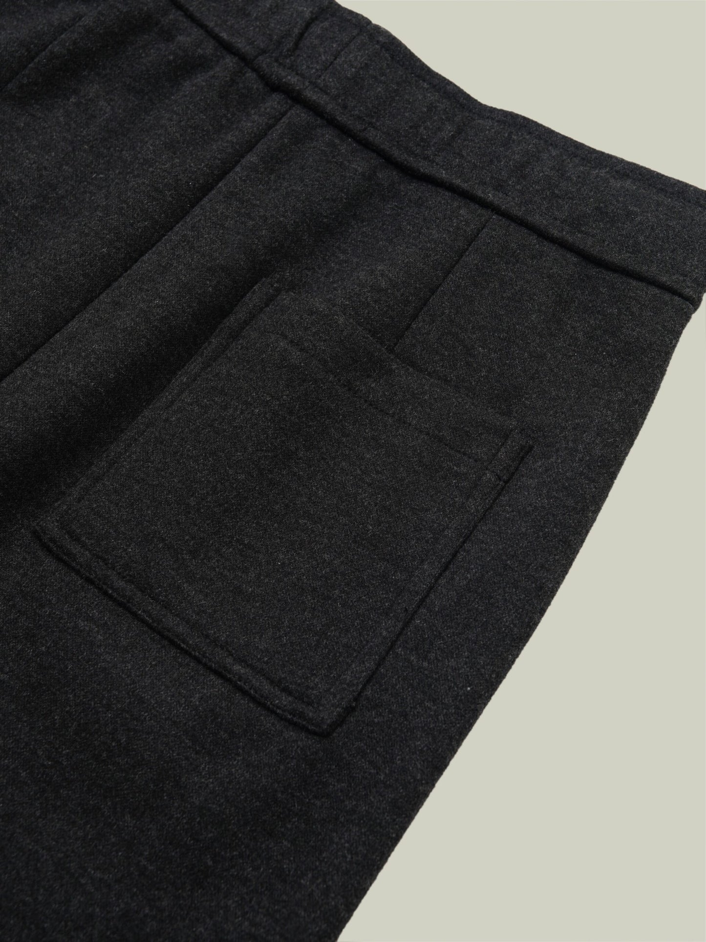  Wool blend drawstring midi skirt