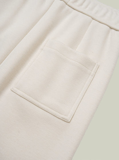 Wool blend drawstring midi skirt