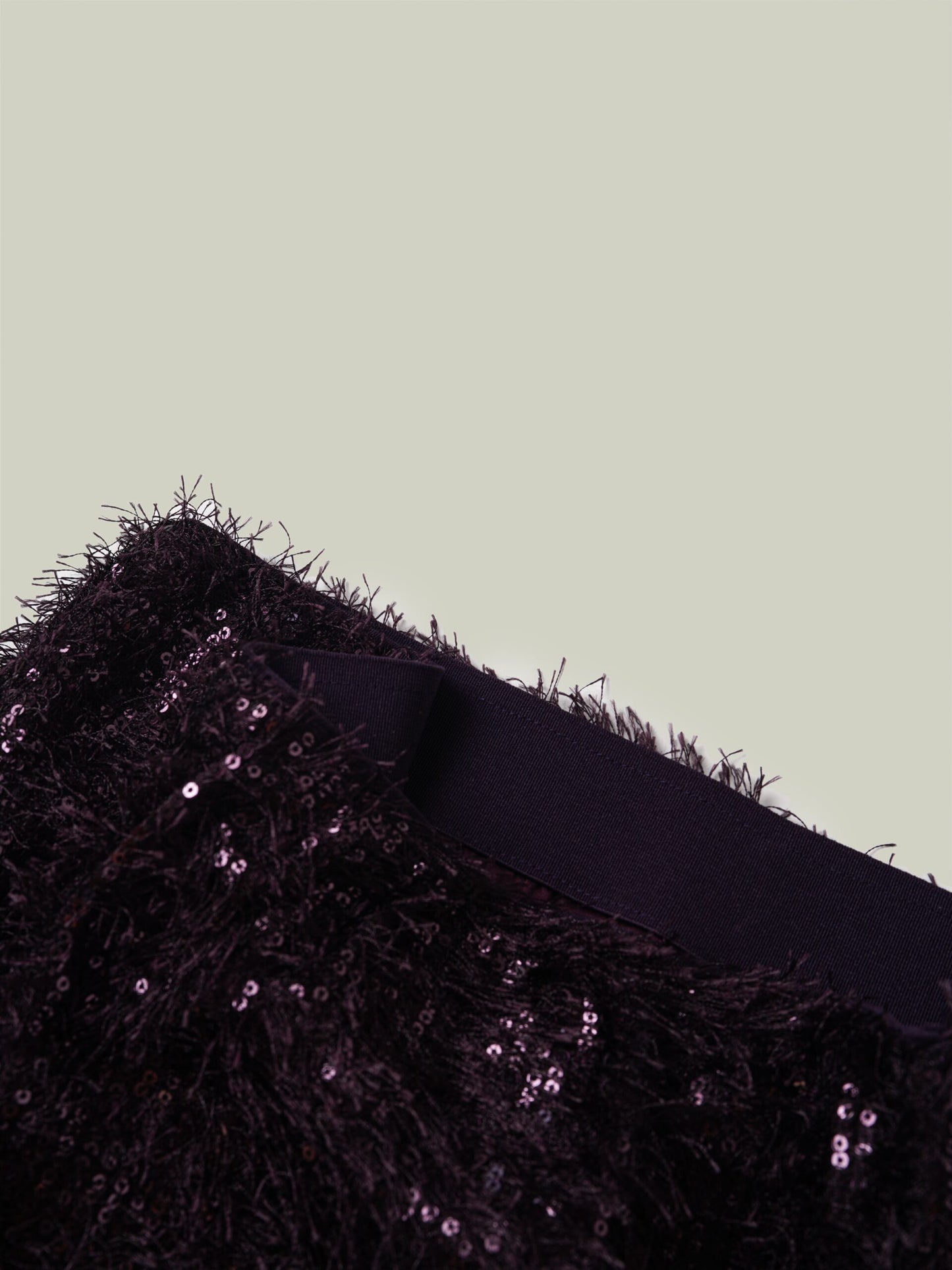 Gonna midi con paillettes e frange