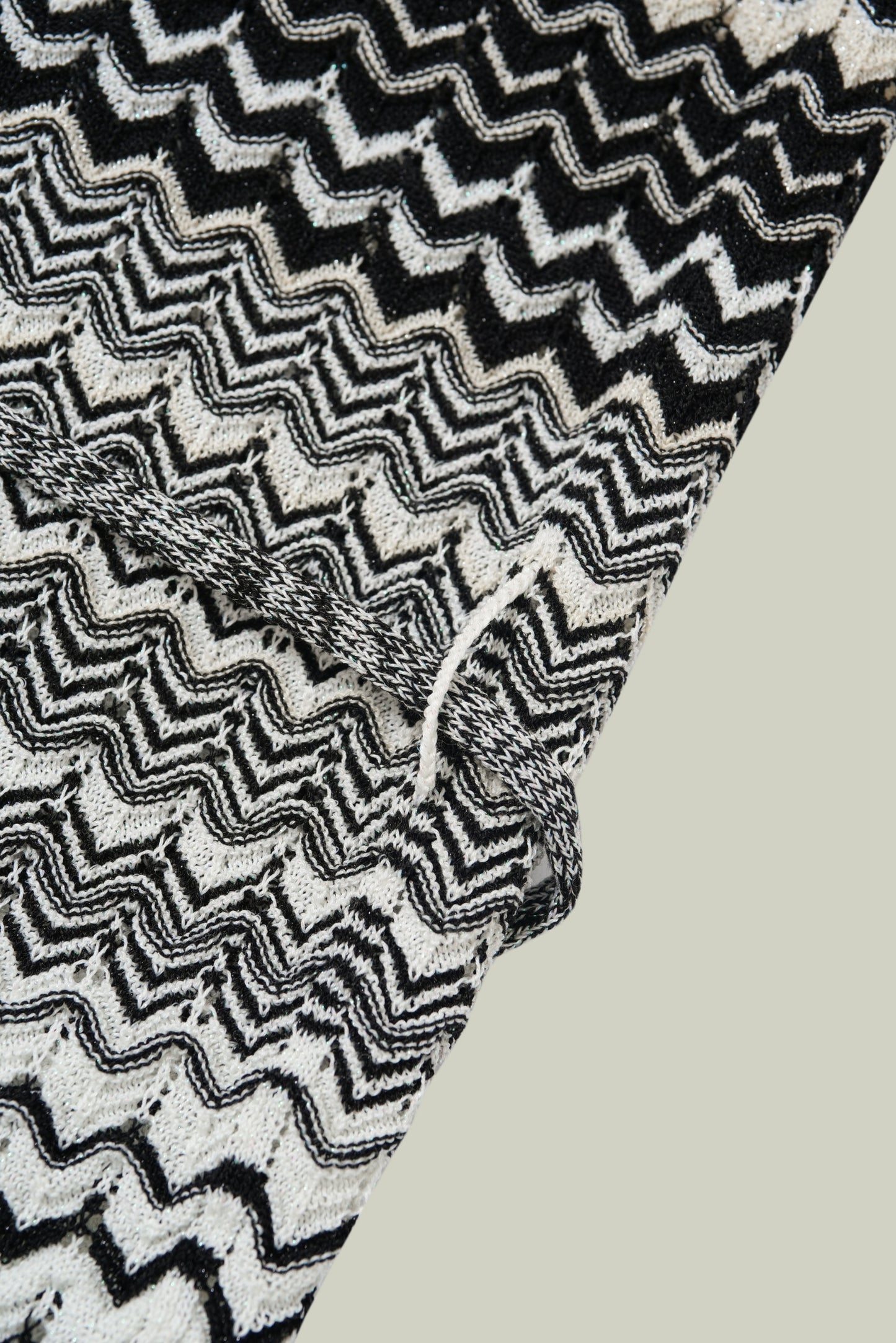 Gradient wave-knit cardigan