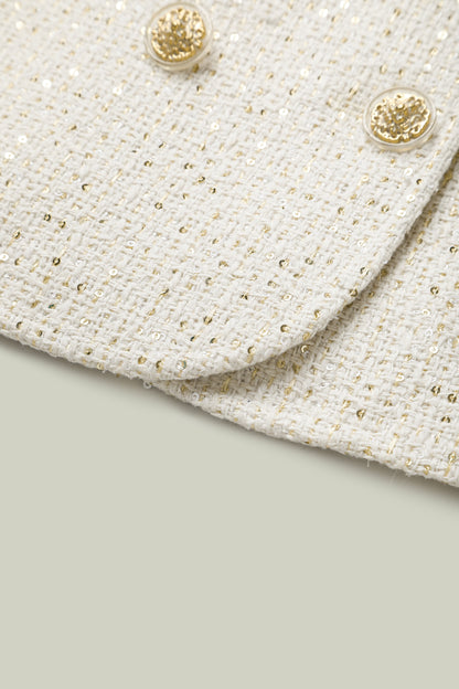 Giacca in tweed metallico