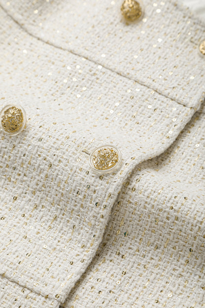 Giacca in tweed metallico