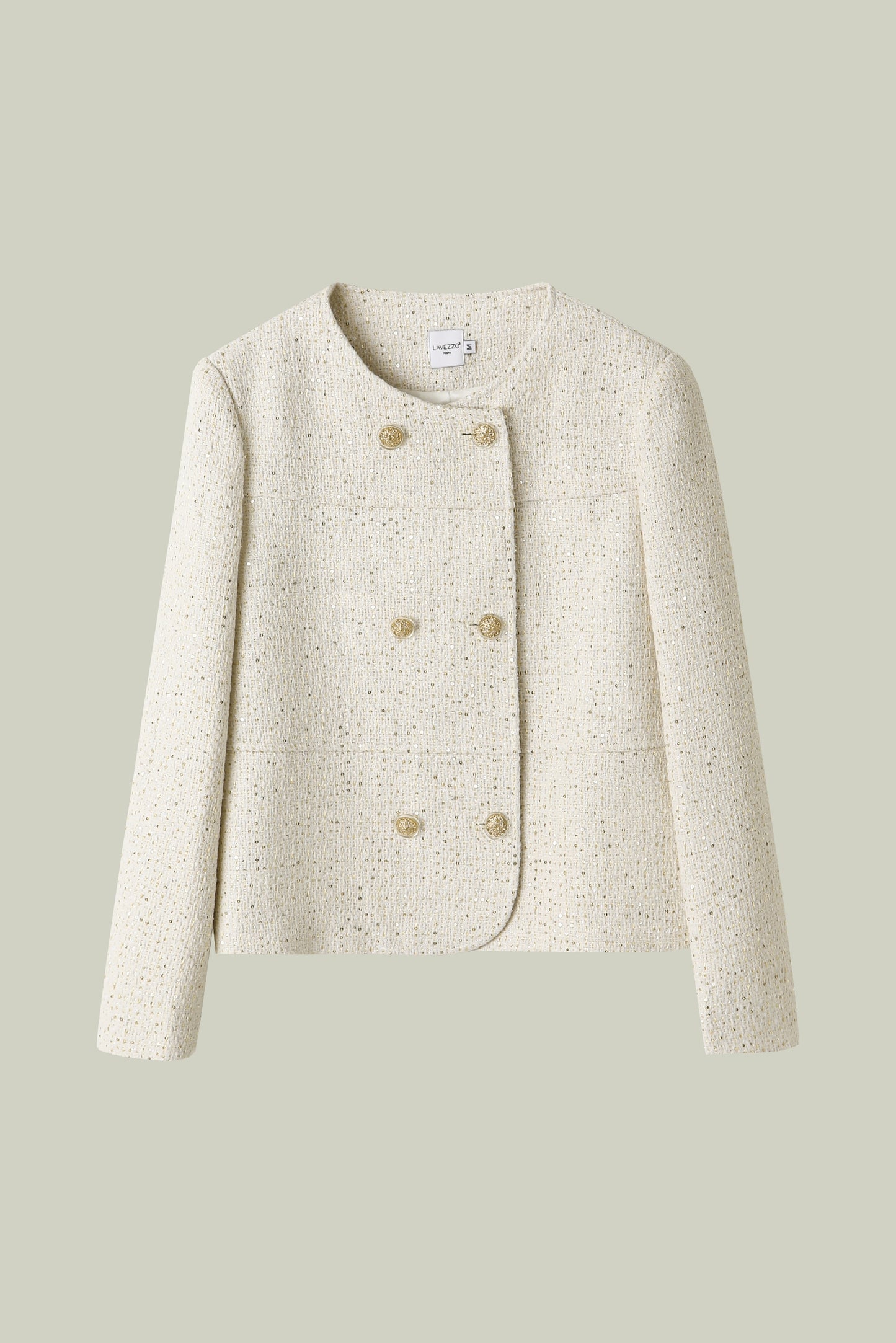Giacca in tweed metallico