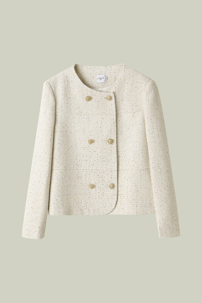 Giacca in tweed metallico