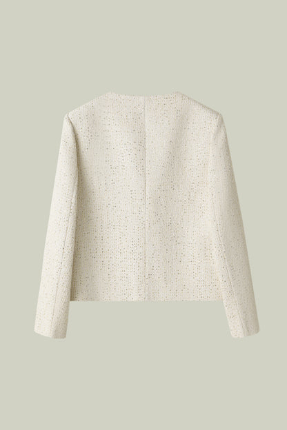 Giacca in tweed metallico