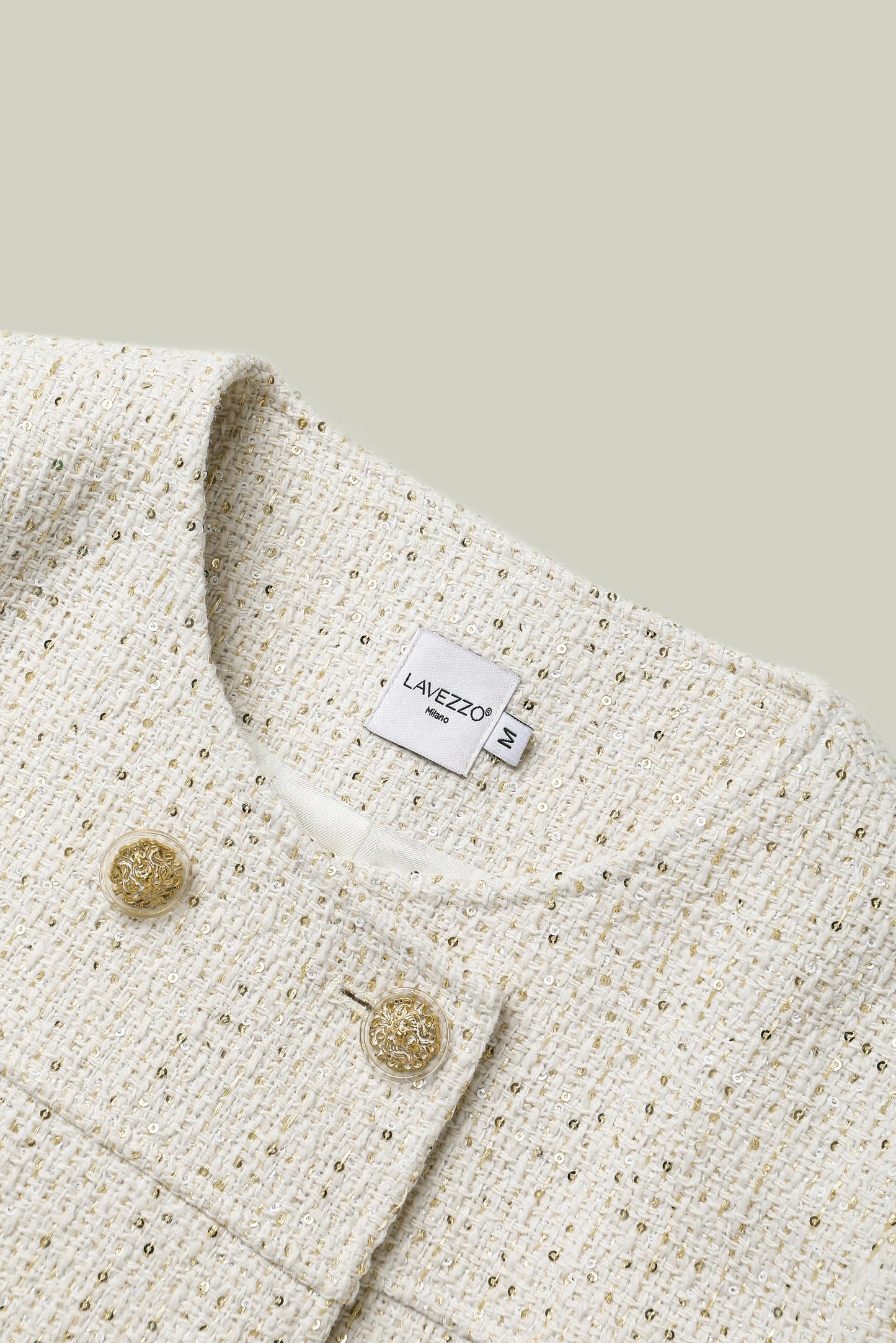 Giacca in tweed metallico