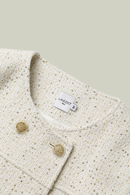 Giacca in tweed metallico